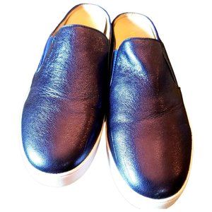 VIONIC Purple Metallic Leather Sneakers Slip On Dakota Mules Size 10 US runs WD